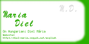 maria diel business card